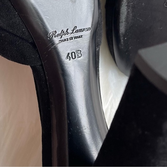 Ralph Lauren Purple Label Black Heels - Picture 3 of 5